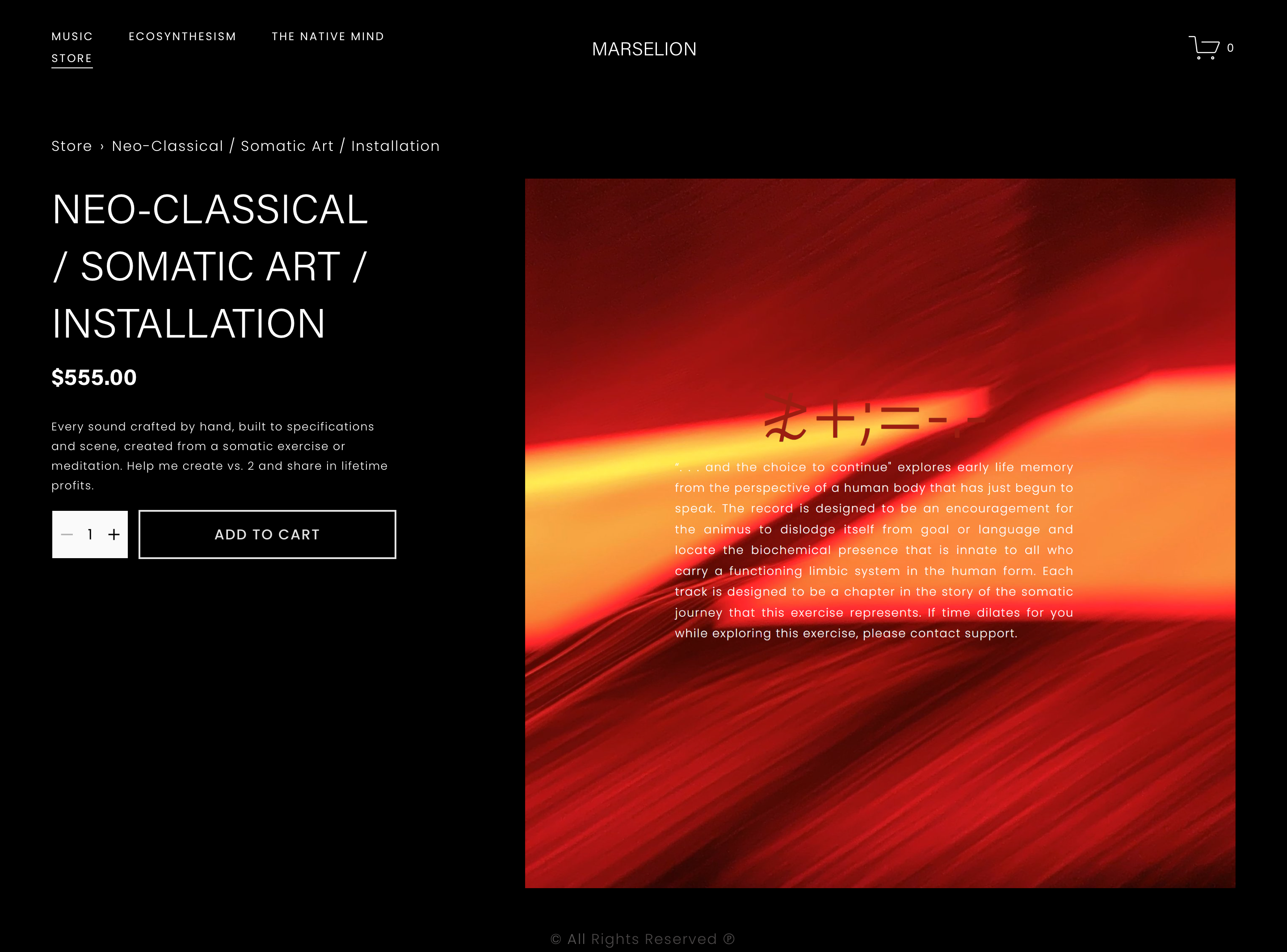 Neo-Classical / Somatic Art / Installation